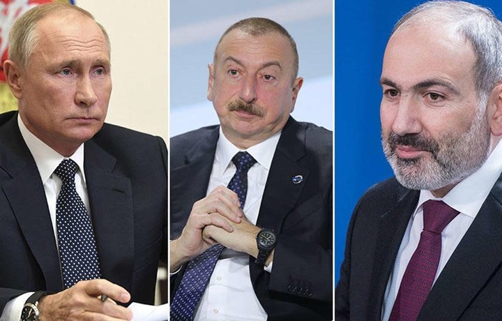 Putin Pashinyan va Aliyevni Kremlga yig‘di