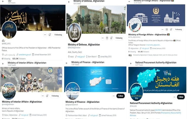Twitter удалил верификацию аккаунтов ряда министерств Афганистана