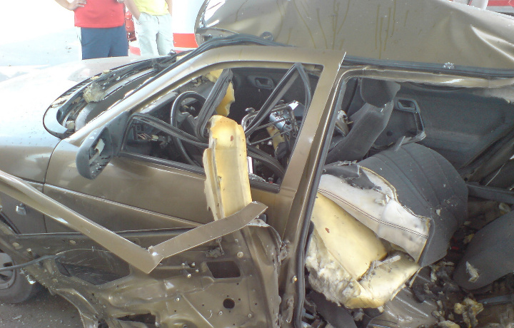 В Кашкадарьинской области в результате взрыва газового баллона, погиб пассажир «Нексии»