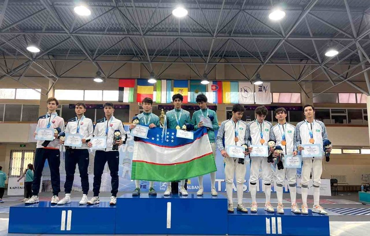 O‘zbekistonlik qilichboz yigitlar oltin medalni qo‘lga kiritdi