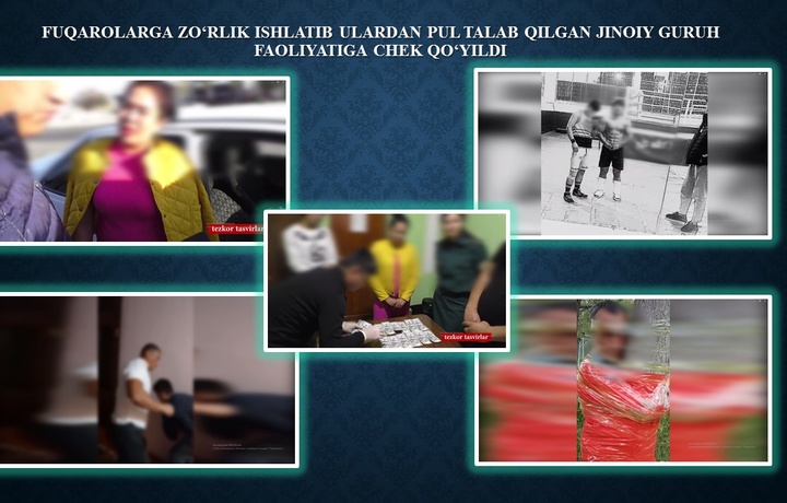 Samarqandda fuqarolarni qo‘rqitish orqali pul undirib kelgan guruh qo‘lga olindi (video)