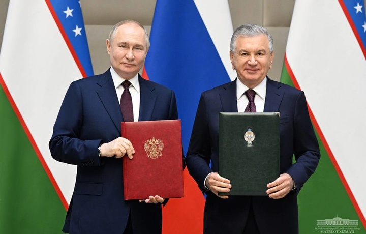 Mirziyoyev va Putin qo‘shma bayonot imzoladilar: tafsilotlar