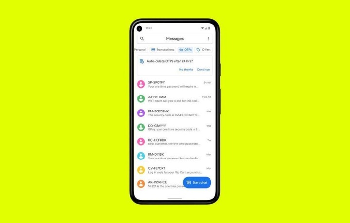 Как автоматически удалить тексты 2FA с телефонов Android