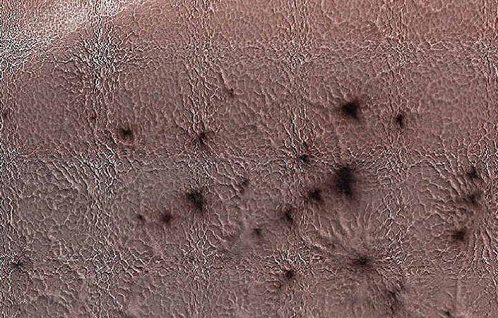 NASA показало фотографию «пауков» на Марсе