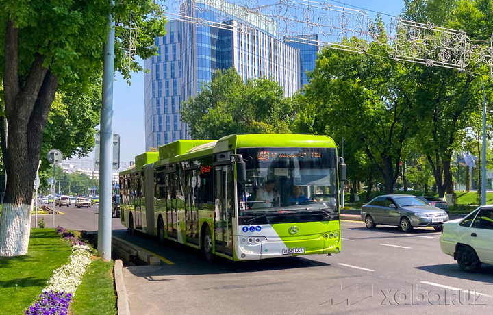 Проезд в автобусах Ташкента для молодёжи 30 июня будет бесплатным