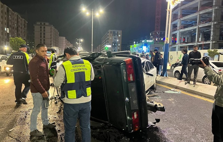 Toshkentda «uchar» BMW ikki kishining boshiga yetdi