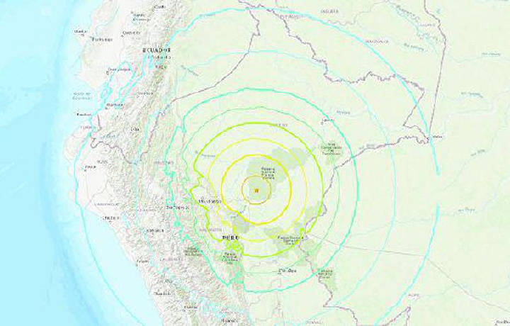 Мощное землетрясение произошло в Перу (фото+видео)