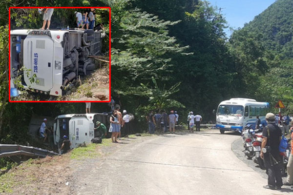 Во Вьетнаме 13 человек погибли в ДТП с автобусом (видео)