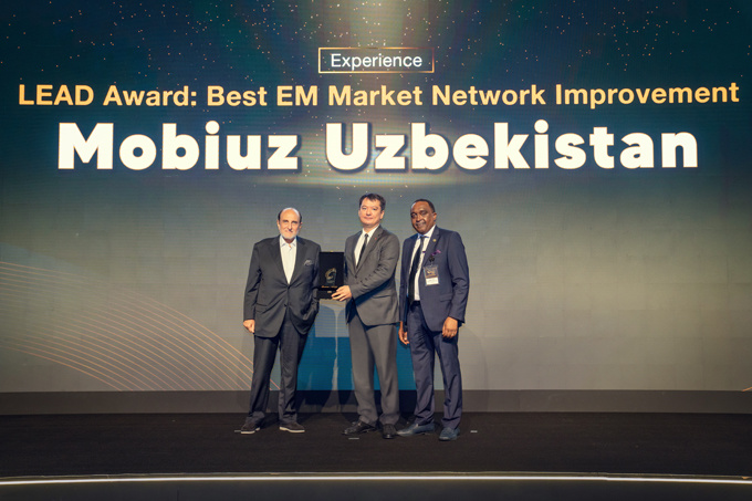 Mobiuz тармоқларни фаол ривожлантираётгани учун нуфузли LEAD Awards мукофотига сазовор бўлди