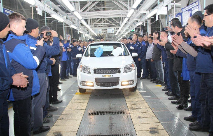 «GM Uzbekistan» побил рекорд по выпуску автомобилей в декабре