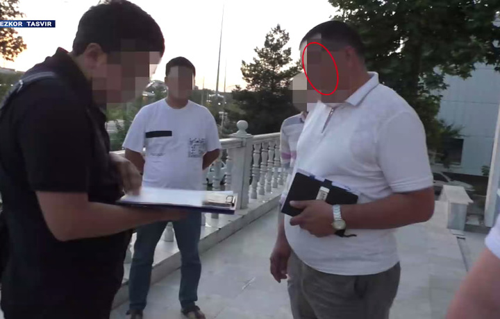 Гулистон шаҳар «электросет» бошлиғи қўлга тушди (видео)