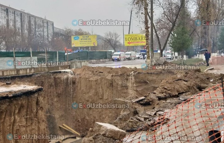 Toshkent metrosi qurilishida avariya: o‘pirilish ostida odamlar qolgan bo‘lishi mumkin