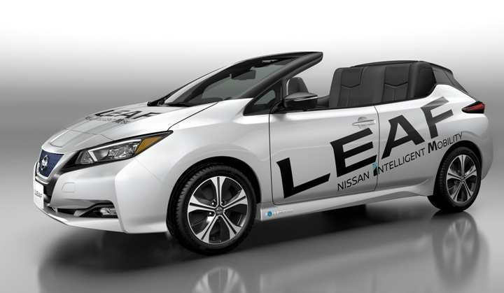 «Nissan Leaf Open Car» elektrokabrioleti taqdim etildi