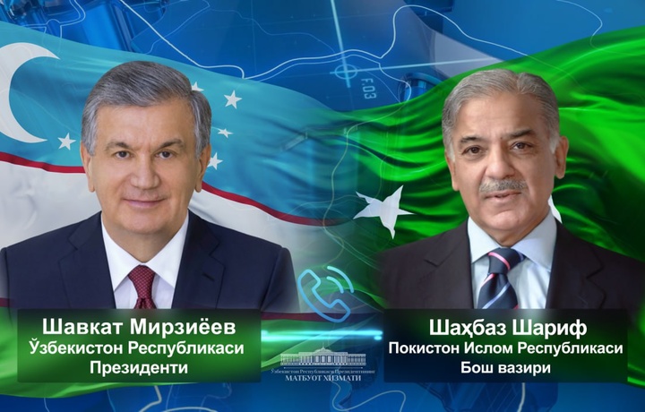 Shavkat Mirziyoyev Pokiston bosh vaziri bilan telefonda muloqotlashdi