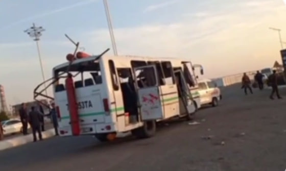 В Кашкадарье в автобусе с пассажирами на ходу взорвался газовый баллон