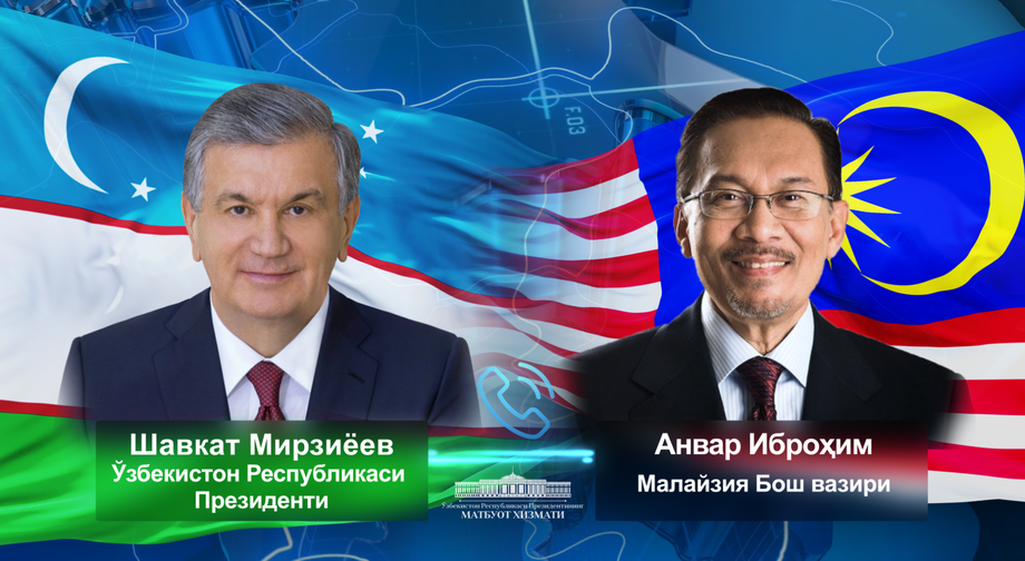 Prezident Shavkat Mirziyoyev Malayziya Bosh vaziri bilan telefon orqali muloqot qildi