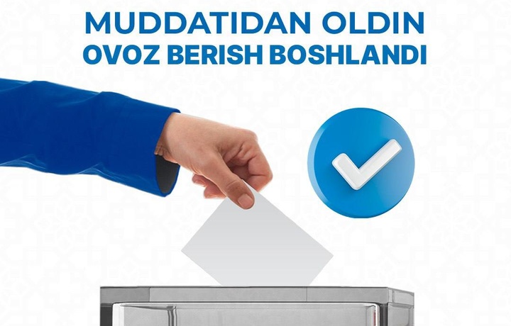 Muddatidan oldin ovoz berish boshlandi