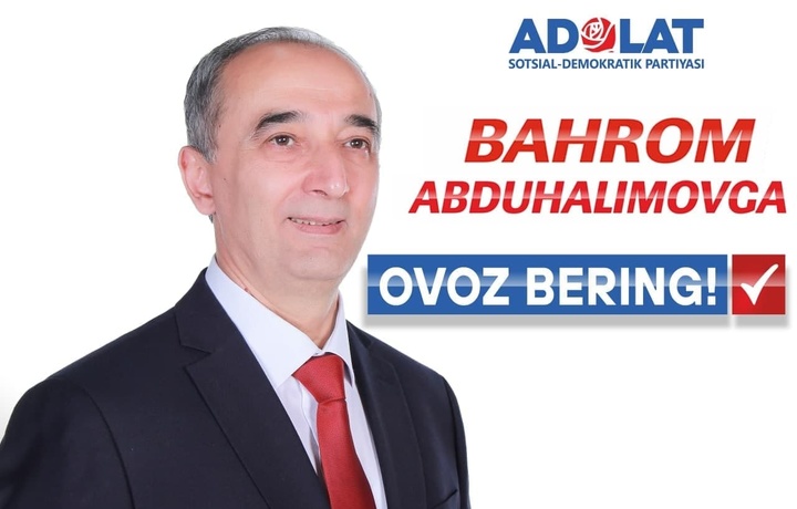 Bahrom Abduhalimovga ovoz bering!