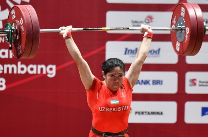 Osiyo o‘yinlari. Omadoy Otaqo‘ziyeva 237 kg tosh ko‘tarib, kumush medalni qo‘lga kiritdi