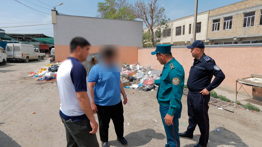 Чиқиндиларни жойлаштириш ва улардан фойдаланиш талабларини бузган 5 та бозор маъмуриятига чора кўрилди