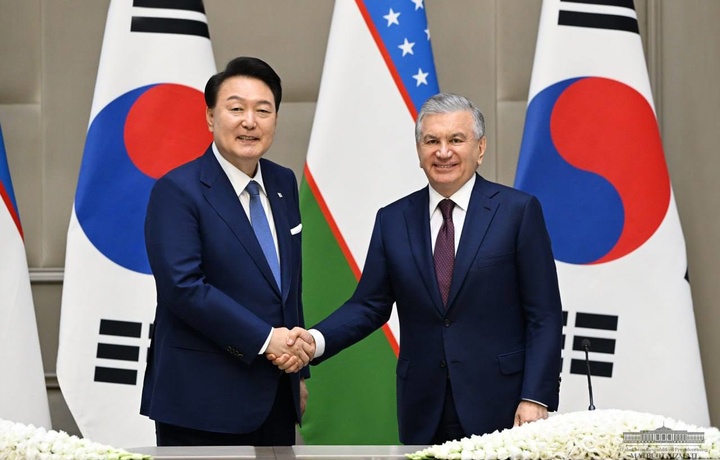 Президенты Узбекистана и Кореи выступили с заявлением