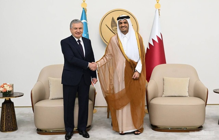 Shavkat Mirziyoyev Qatarga yetib bordi