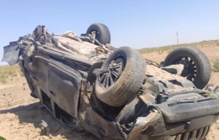 Гражданин Казахстана на «Toyota Land Cruiser» погиб в ДТП в Каракалпакстане