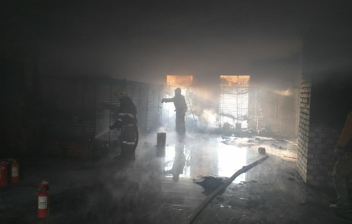 В строящемся здании в Tashkent City вспыхнул пожар (фото)