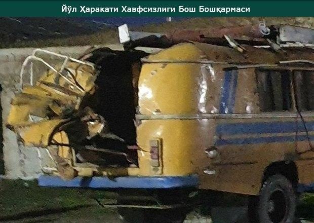 Gulistondagi gaz zapravkada avtobus portladi