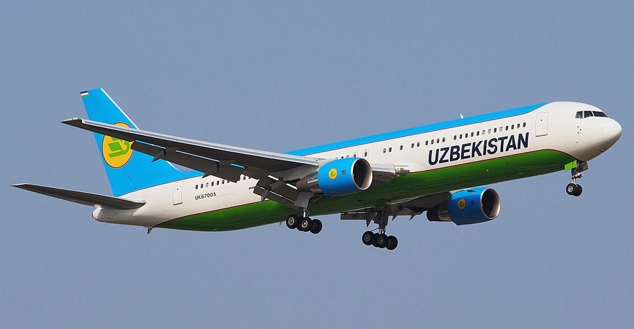 Uzbekistan Airways самолётлари Европага Россия ва Беларусни четлаб парвоз қилмоқда