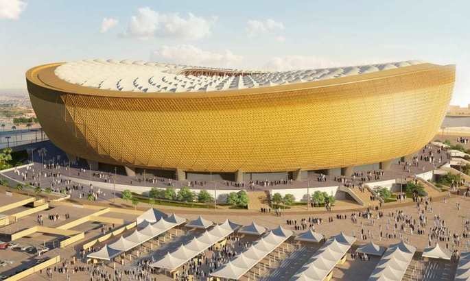 Қатар-2022: Месси ва Роналду тўп сурадиган стадион қурилиши якунланди (видео)