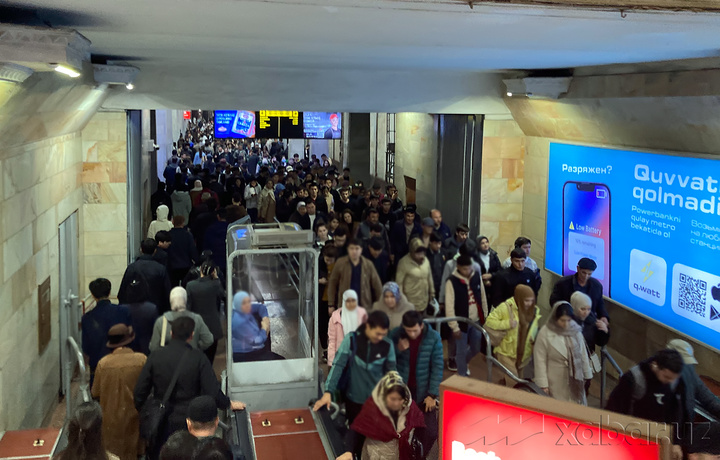 Toshkent metrosida kunlik yo‘lovchilar soni 1 millionga yaqinlashmoqda