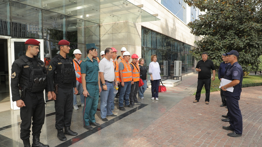 «Ucell-Plaza»da yong‘in xavfsizligi bo‘yicha mashg‘ulotlar