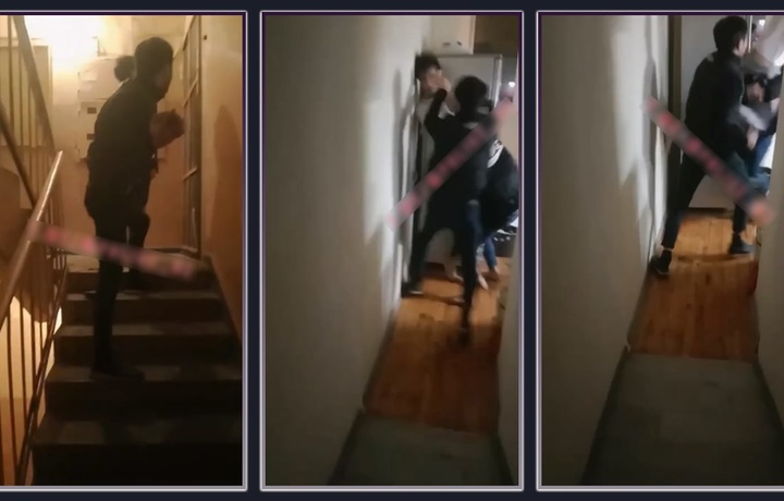 МВД начали изучение видео, где двое парней врываются в квартиру и избивают ее хозяина