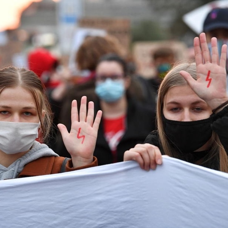Протесты в польше