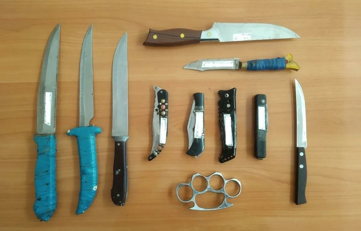 Yil boshidan buyon fuqarolardan 56 mingdan ortiq «sovuq qurol» olib qo‘yilgan – IIV