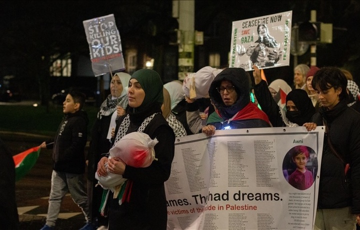 В Нидерландах прошла акция в поддержку палестинских матерей