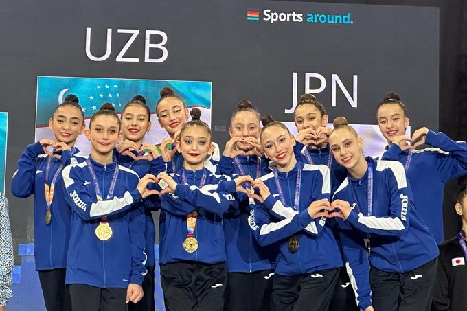 Гимнастки Узбекистана завоевали четыре медали на ЧА