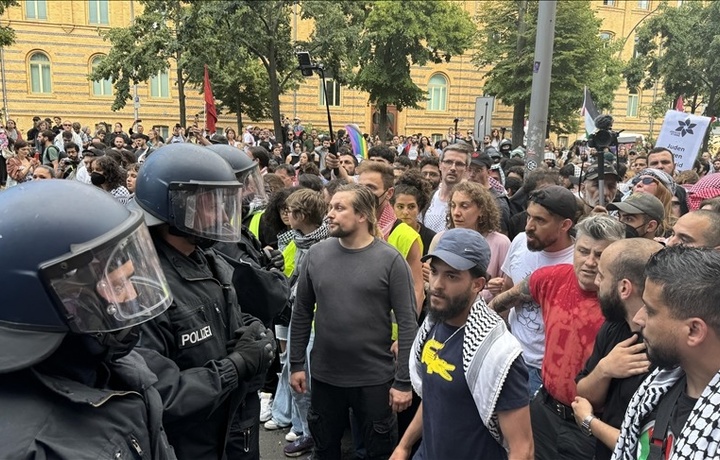 В Берлине произошли стычки во время демонстрации в поддержку Палестины