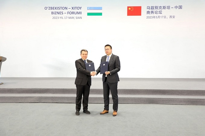 Министерство цифровых технологий Республики Узбекистан подписало меморандум о взаимопонимании с компанией Huawei на Китайско-узбекском бизнес-форуме в Сиане