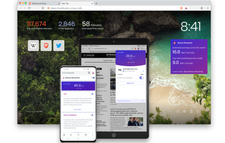 Браузер Brave платит пользователям за рекламу