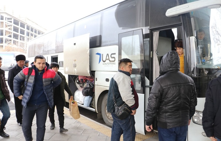 Toshkent – Moskva yo‘nalishidagi avtobus ichida 5 ta kuzatuv kamerasi bor