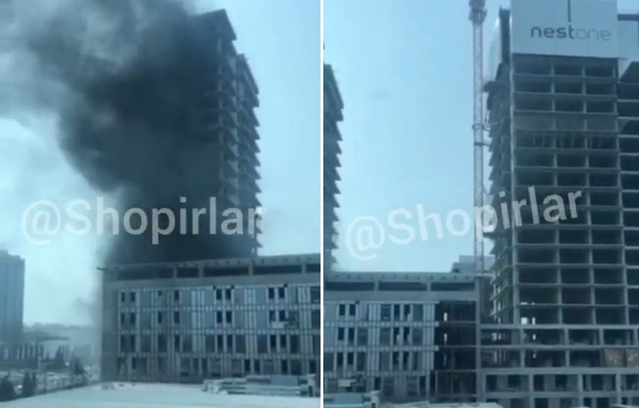 «Tashkent city»dagi «Nest One» binosida yong‘in sodir bo‘lgani haqida videolar tarqaldi