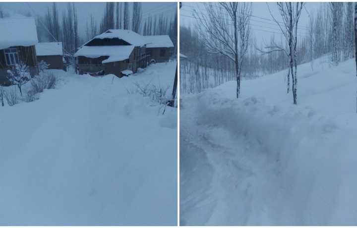 В Шахрисабзе выпал почти метр снега