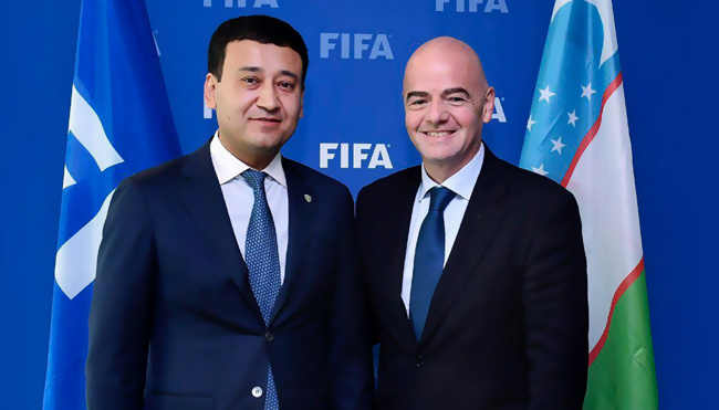 «FIFA eshiklari siz uchun hamisha ochiq». Janni Infantino Umid Ahmadjonovni tabrikladi