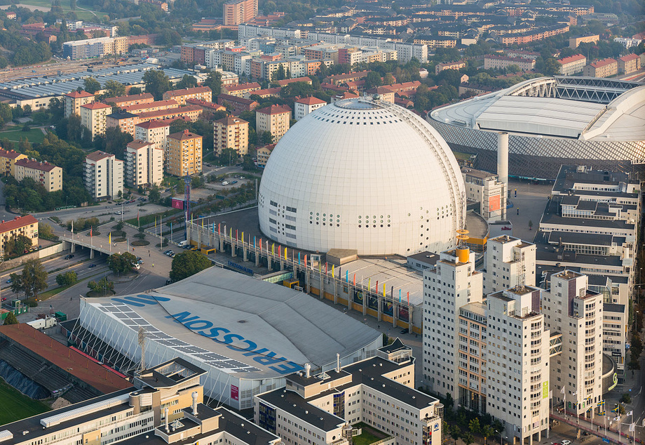 Shvetsiyada shar shaklidagi ulkan arena qayta ta’mirdan chiqarildi