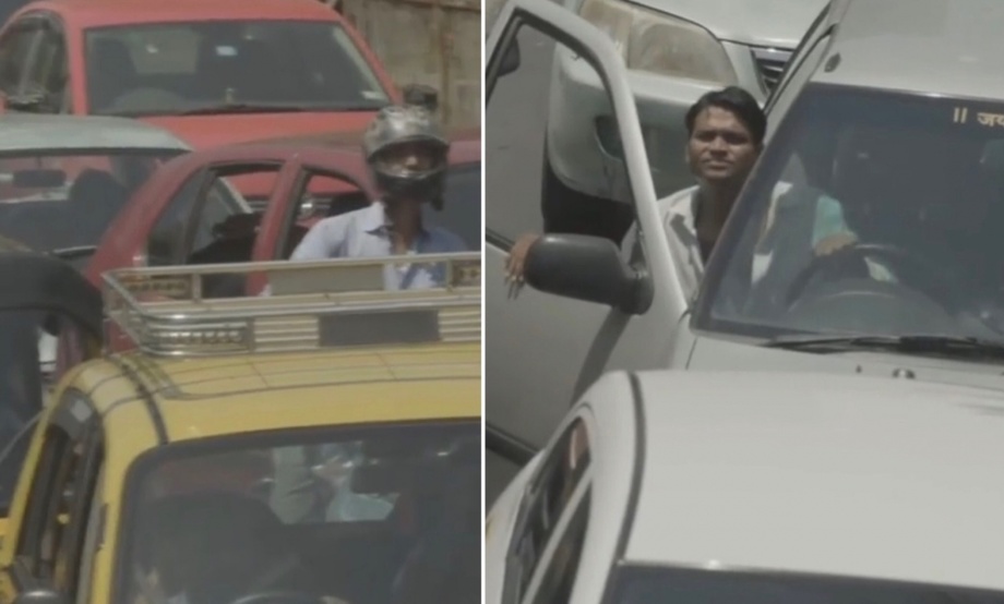 «Карающий светофор» для борьбы с шумными водителями установили в Индии (видео)