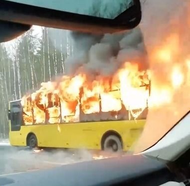 В Петербурге 50 человек спаслись из горящего автобуса благодаря водителю-узбекистанцу