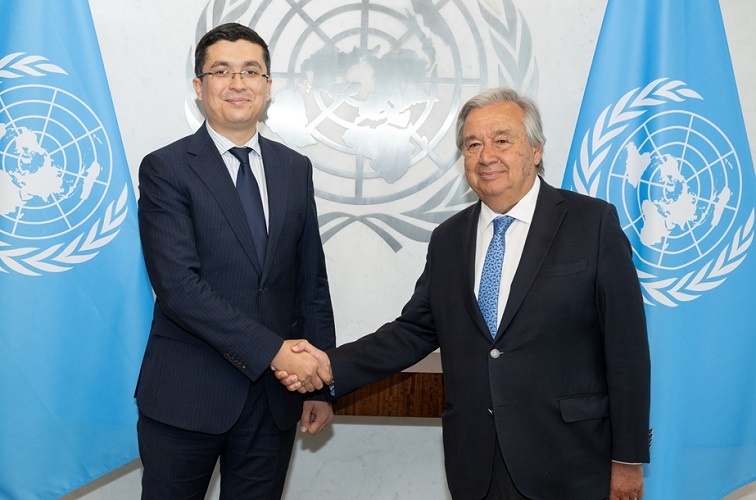 Новый постпред Узбекистана при ООН вручил верительные грамоты Антониу Гутерришу