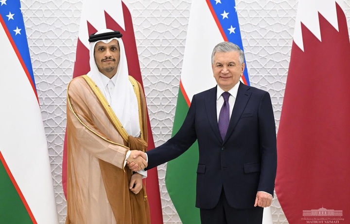 Mirziyoyev Qatar delegatsiyasini qabul qildi